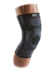McDavid Knee Compression Knit Sleeve with Gel Buttress and Stays, Small/Medium, Unisex