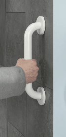 Mainstays 12 inch Grab Bar with 1-1/4" Diameter and Concealed Screws, White